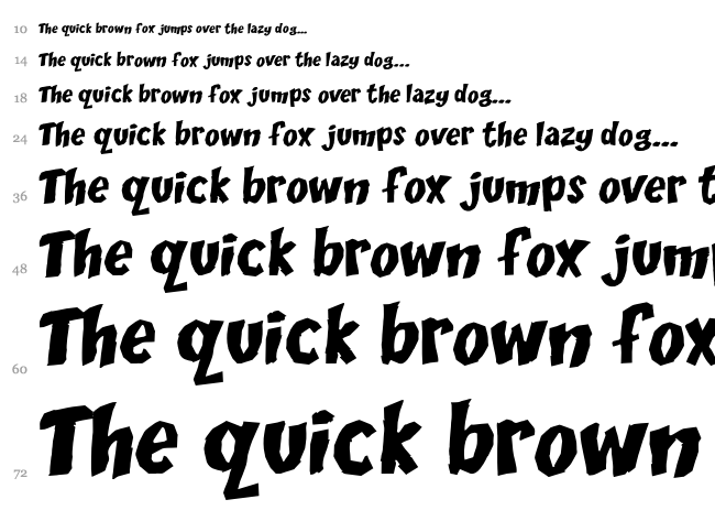 DCC Scisor font waterfall